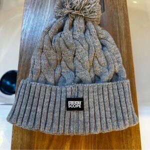 Grey Night Scope beanie with built-in light #winteraccessories NWOT